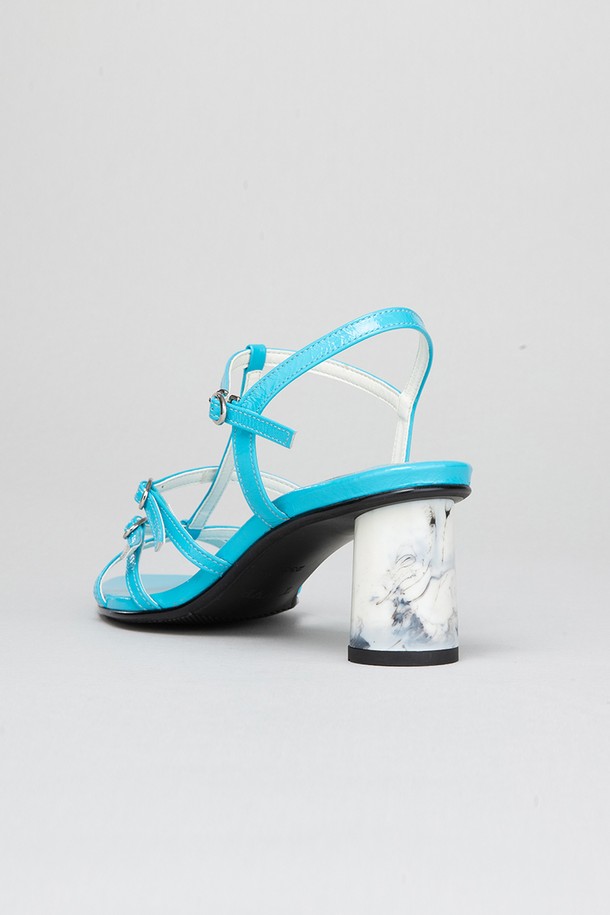 TWVP - 샌들 - 업사이클힐 마블 스트랩샌들  Up-cycle Heels Marble Strap Sandals 23S20BL