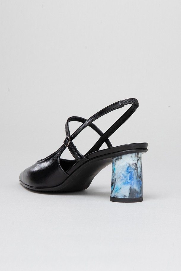 TWVP - 여성 펌프스 / 로퍼 - 업사이클힐 마블 슬링백  Up-cycle Heels Marble Slingback 23S21BK