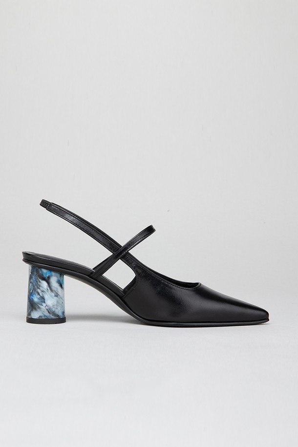 TWVP - 여성 펌프스 / 로퍼 - 업사이클힐 마블 슬링백  Up-cycle Heels Marble Slingback 23S21BK