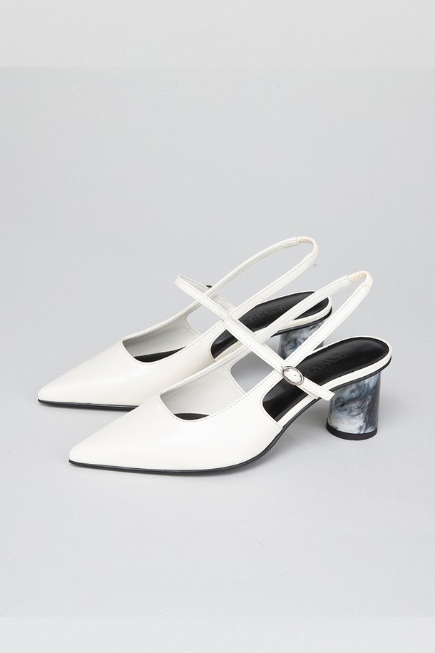 TWVP - 여성 펌프스 / 로퍼 - 업사이클힐 마블 슬링백  Up-cycle Heels Marble Slingback 23S21IV