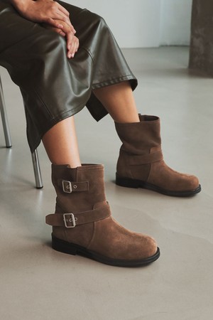 문 바이커 앵클 부츠 Moon Biker Ankle Boots 23S55CO