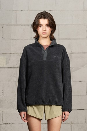 [이바네네츠] 웜 후리스 클럽 자켓 -챠콜_GREY-a