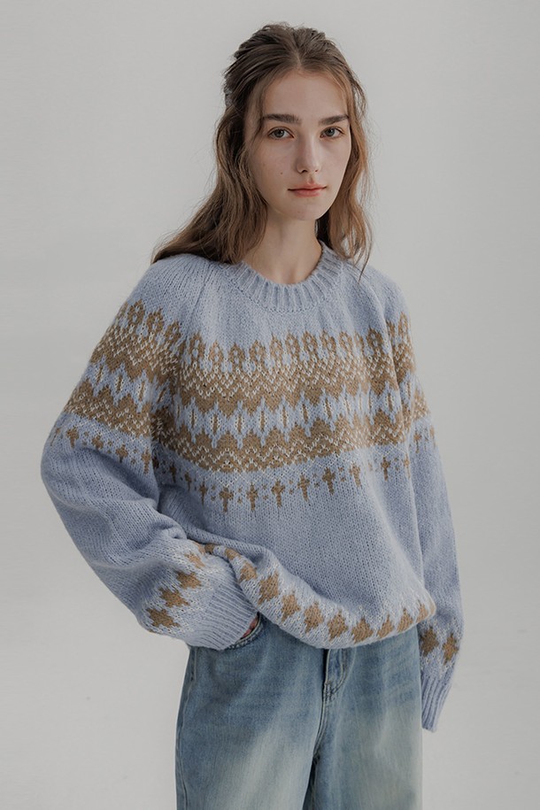 PANDORAFIT - 스웨터 - Nordic Wool round Knit