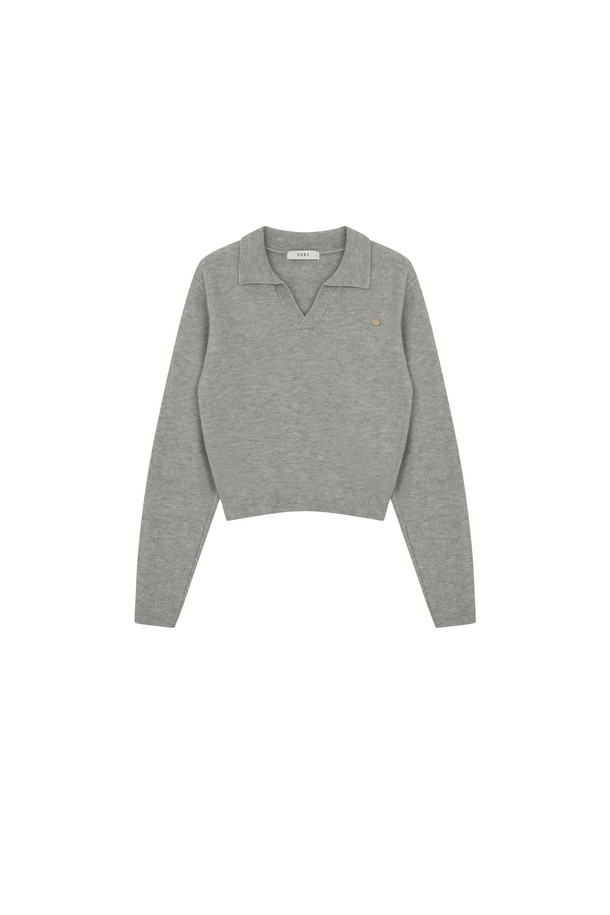 PANDORAFIT - 니트 / 가디건 - Tender Open Collar Knit