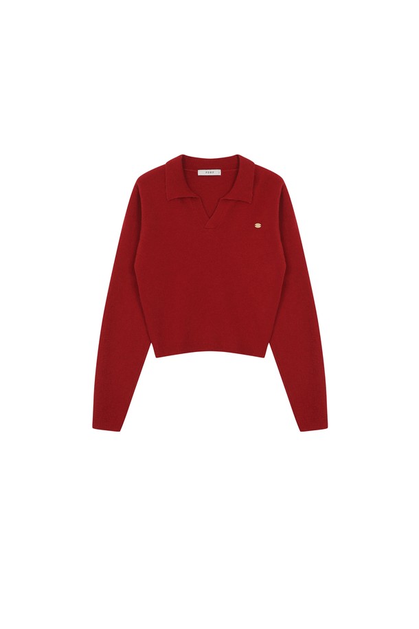 PANDORAFIT - 니트 / 가디건 - Tender Open Collar Knit