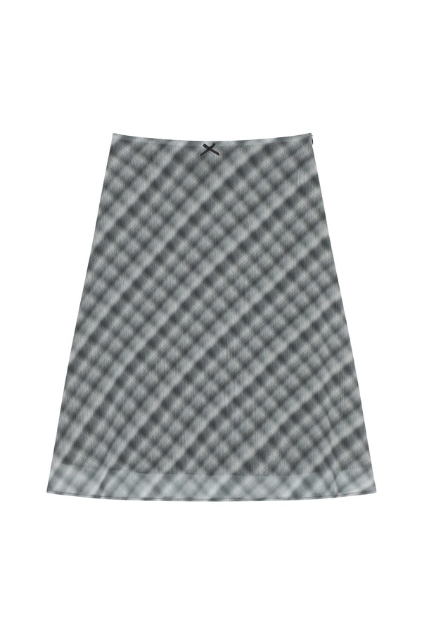 PANDORAFIT - 미디스커트 - Nix Chiffon Check Midi Skirt