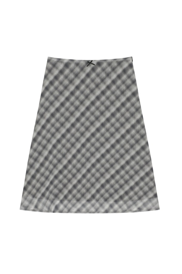 PANDORAFIT - 미디스커트 - Nix Chiffon Check Midi Skirt