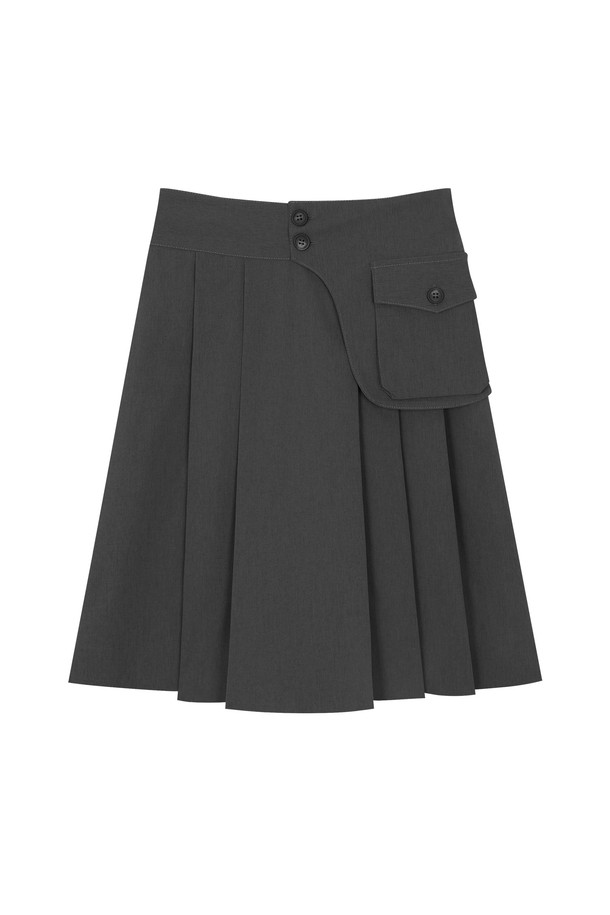 PANDORAFIT - 미디스커트 - Matt Pocket Midi Skirt