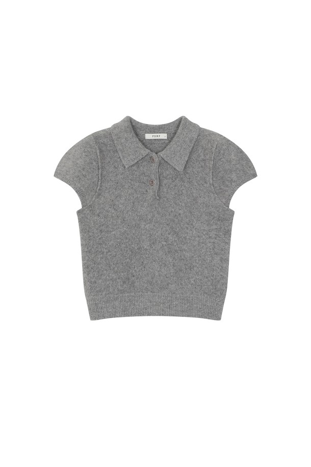 PANDORAFIT - 스웨터 - Snow Angora Short Sleeve Knit