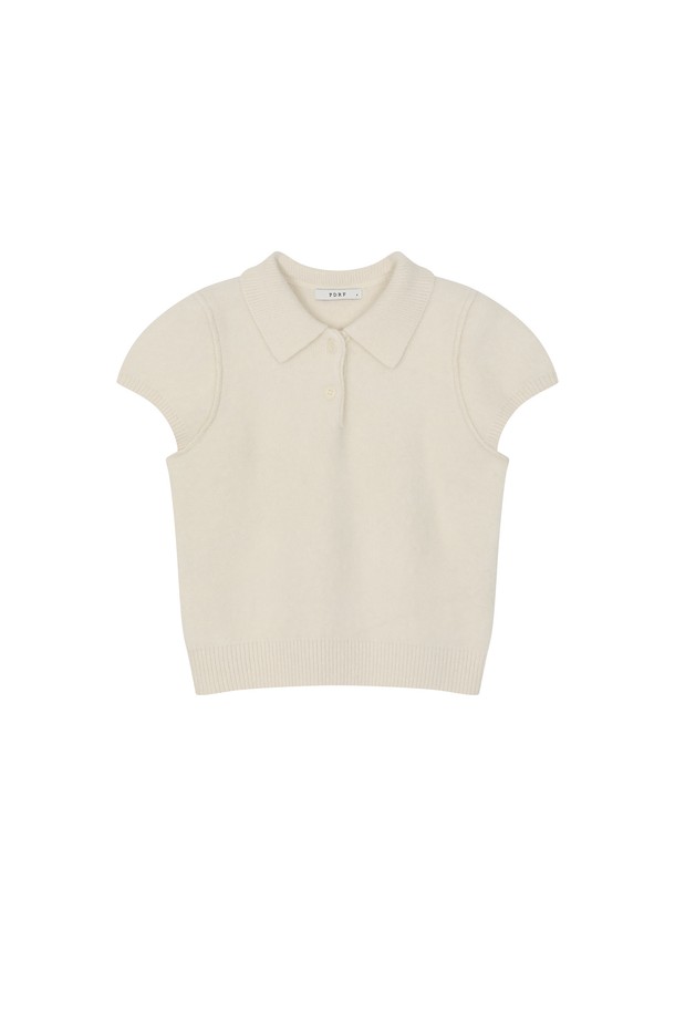 PANDORAFIT - 스웨터 - Snow Angora Short Sleeve Knit