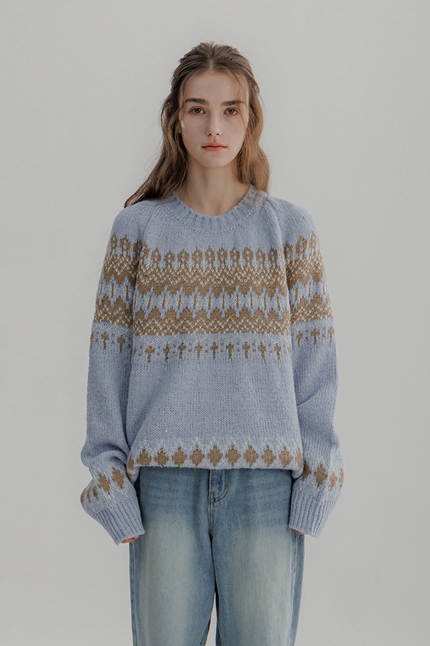 PANDORAFIT - 스웨터 - Nordic Wool round Knit