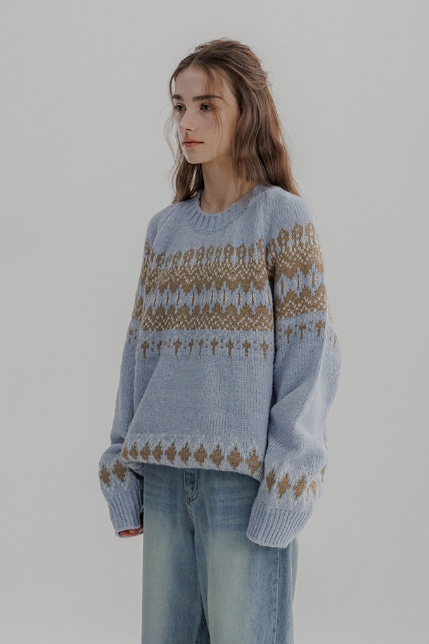 PANDORAFIT - 스웨터 - Nordic Wool round Knit