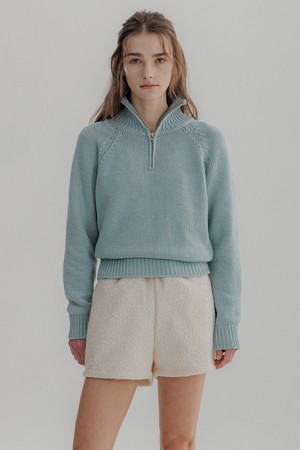 Le Mon Half Zip-up Knit