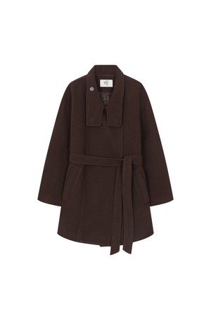 Half Wool High Neck Coat