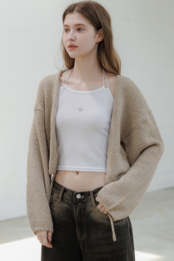 PANDORAFIT - 가디건 - Cozy Strap Knit Cardigan