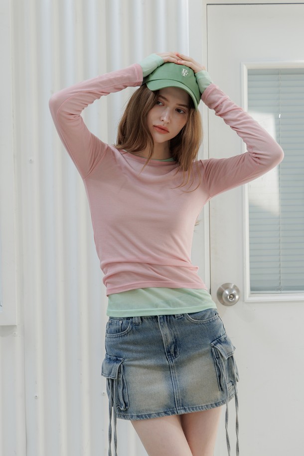 PANDORAFIT - 긴소매 티셔츠 - Lily Layered T-Shirt