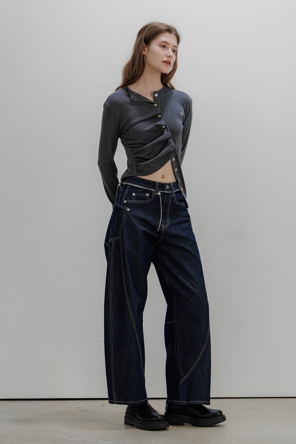 PANDORAFIT - 데님 - [WIDE] Wavy Denim Jeans