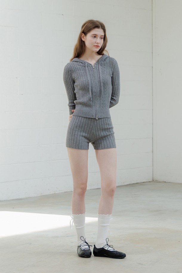 PANDORAFIT - 가디건 - Monica 2 Way Knit Zip-Up