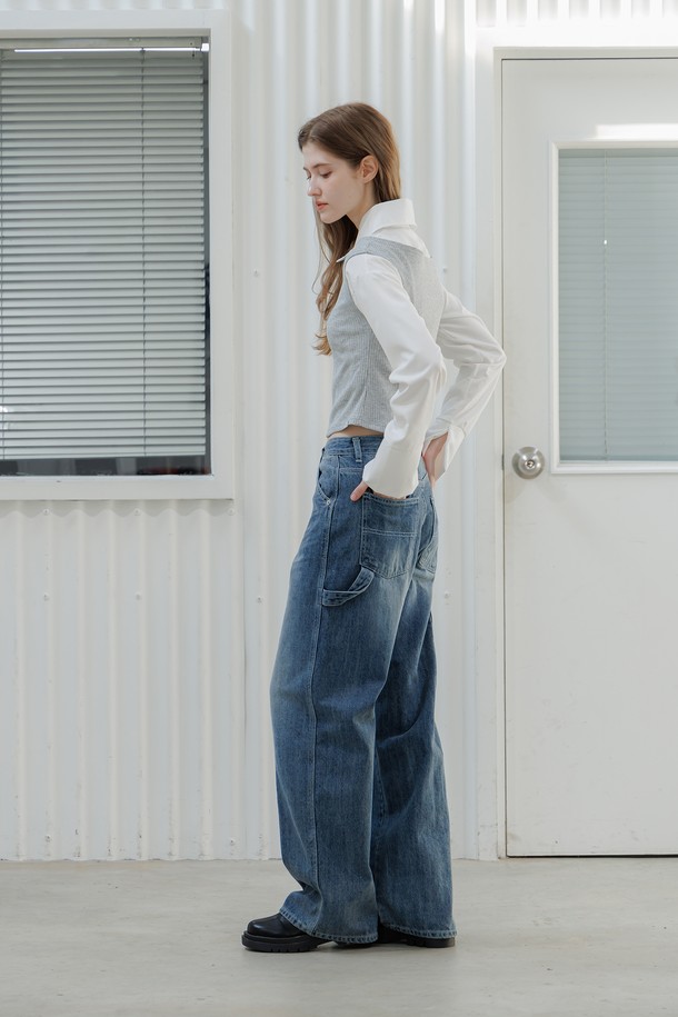 PANDORAFIT - 데님 - Vintage Faded Wash Pants