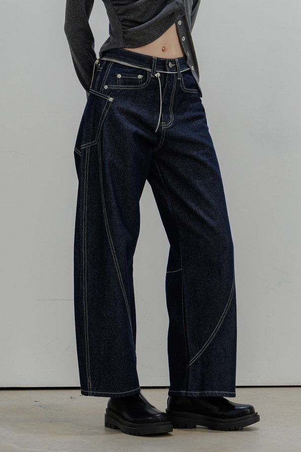 PANDORAFIT - 데님 - [WIDE] Wavy Denim Jeans