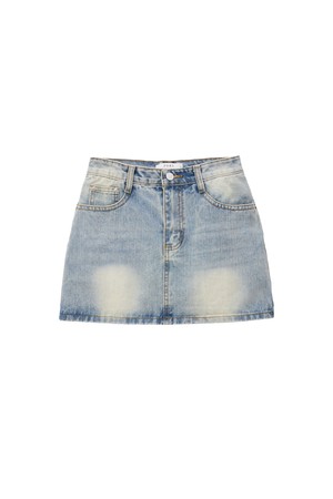 Wash Denim Skirt