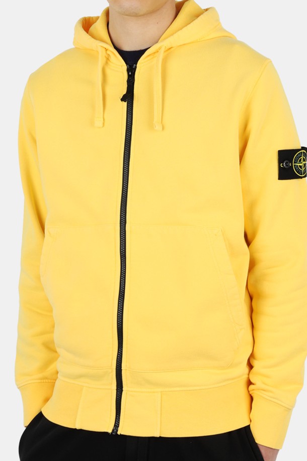 STONE ISLAND - 자켓/점퍼 - 스톤 남성 와펜 패치 후드 집업(옐로우) 761564251 V0030