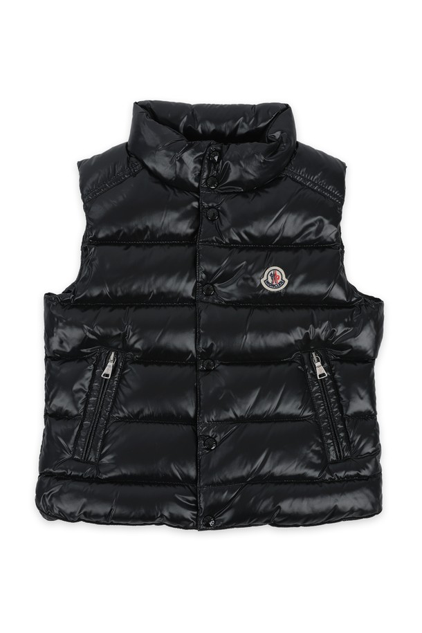 MONCLER - 키즈아우터 - 몽클레어 키즈 TIB 로고 패치 패딩 조끼(블랙) 1A12620 68950 999