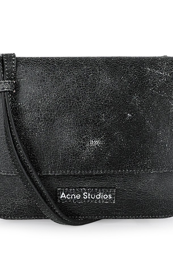 Acne Studios - 크로스백 - 아크네 스튜디오 여성 로고 미니 플랫 크로스백(블랙) A10294 900