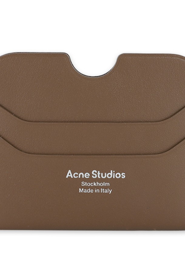 Acne Studios - 지갑 - 아크네 스튜디오 공용 로고 레더 카드지갑(브라운) CG0193 640