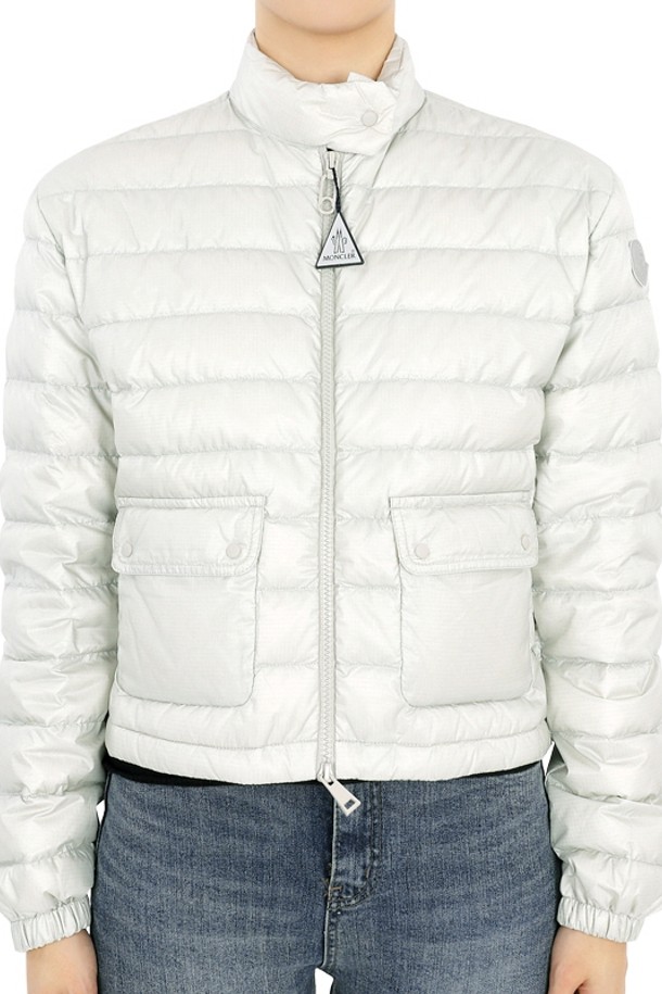 MONCLER - 패딩 - 몽클레어 여성 MORELANS 다운 숏패딩 자켓(라이트그레이) 1A00046 5964A 91Y