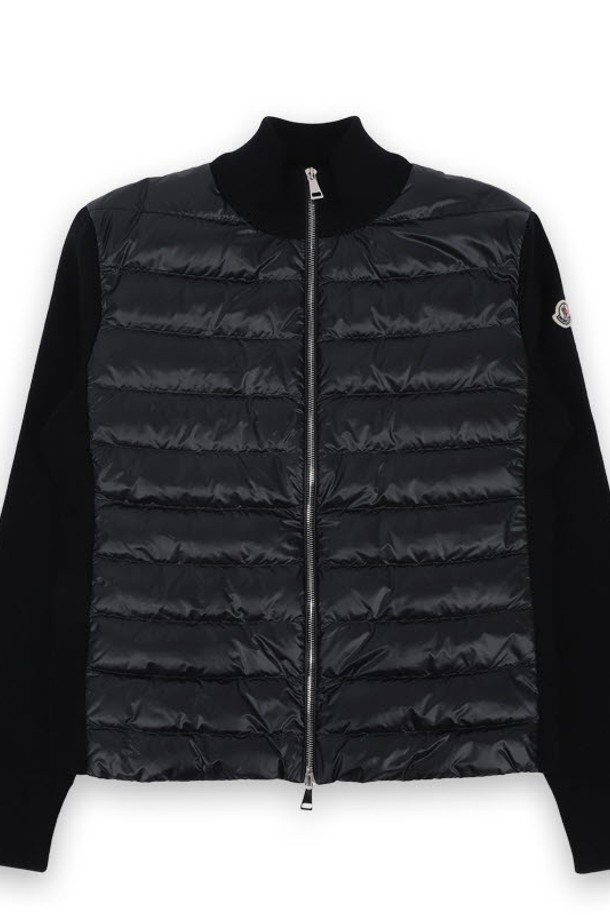 MONCLER - 자켓/점퍼 - 몽클레어 여성 로고 패치 울 믹스 집업 자켓(블랙) 9B00025 M1131 999