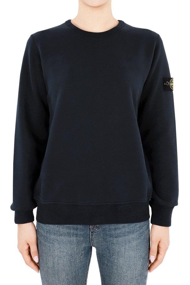 STONE ISLAND - 긴팔티셔츠 - 스톤 와펜 패치 라운드넥 맨투맨(네이비) 811661320 V0020 14A (성인착용가능)