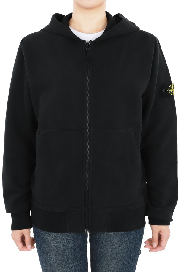 STONE ISLAND - 자켓/점퍼 - 스톤 와펜 패치 후드 집업 자켓(블랙) 811660720 V0029 14A (성인착용가능)