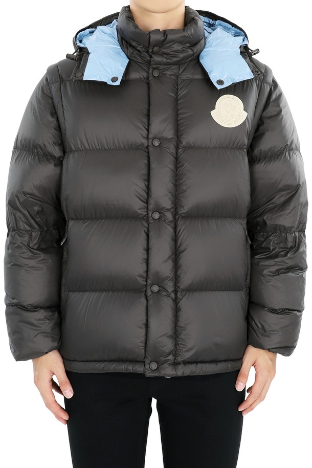 MONCLER - 다운/패딩 - 몽클레어 남성 로고 디태처블 CYCLONE 패딩 자켓(브라운) 1A00022 596RD 689