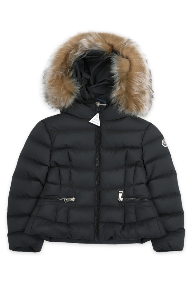 MONCLER - 키즈아우터 - 몽클레어 키즈 BOEDTTE 후드 퍼 다운 패딩 자켓(블랙) 1A00047 54A81 999 8,10A