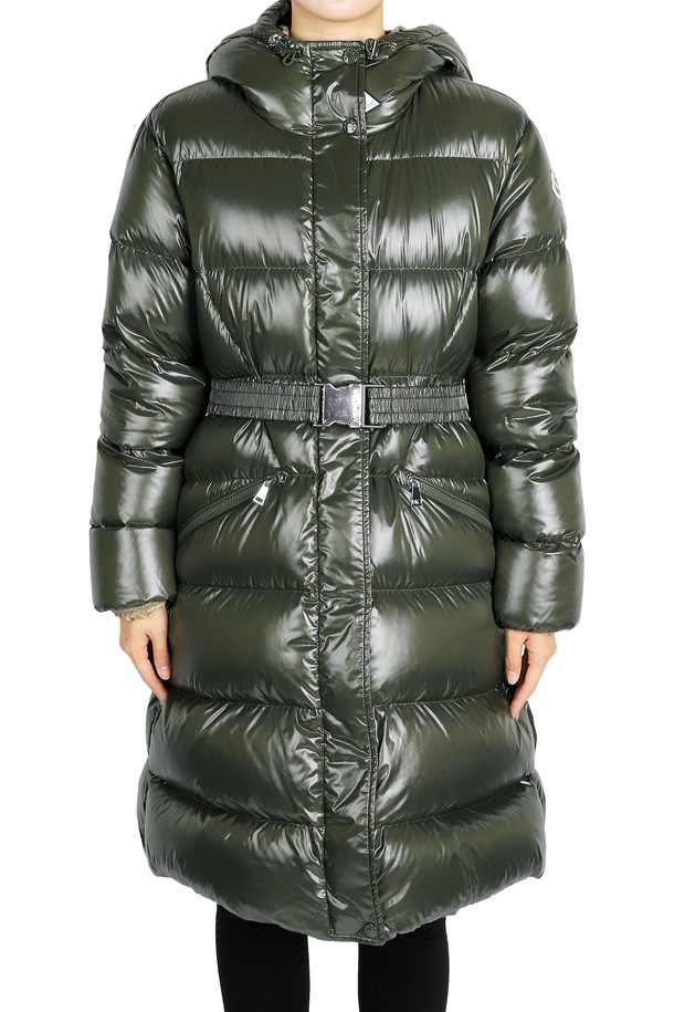 MONCLER - 패딩 - 몽클레어 여성 BELLEVUE 다운 롱패딩 자켓(카키) 1C00038 5963V 832