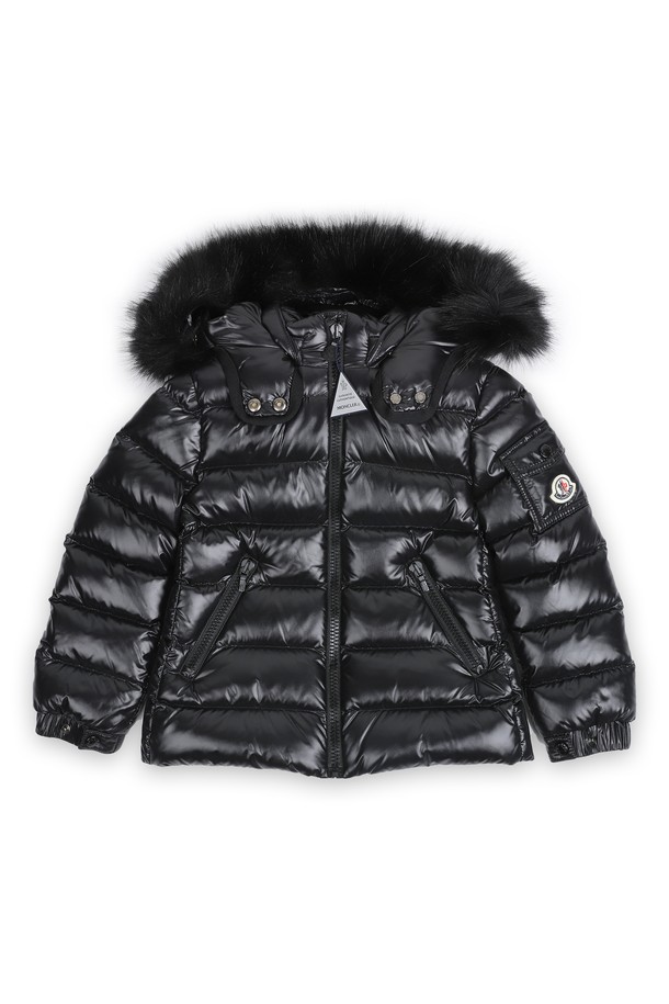 MONCLER - 키즈아우터 - 몽클레어 키즈 BADYF 다운 후드 퍼 패딩 자켓(블랙) 1A00109 C0064 999 8,10A