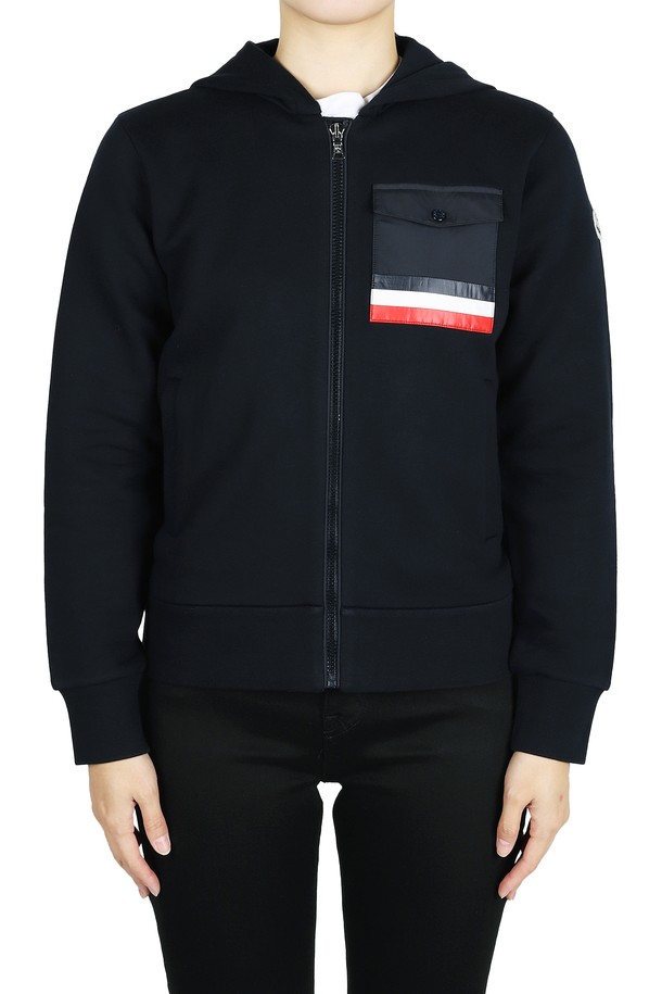 MONCLER - 자켓/점퍼 - 몽클레어 삼선 포켓 후드 집업 자켓(네이비) 8G00031 899PS 778 12,14A (성인착용가능)