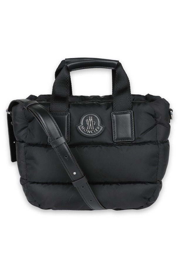 MONCLER - 토트백 - 몽클레어 CARADOC 로고 패치 나일론 패딩 토트백(블랙) 5L00014 M4422 999