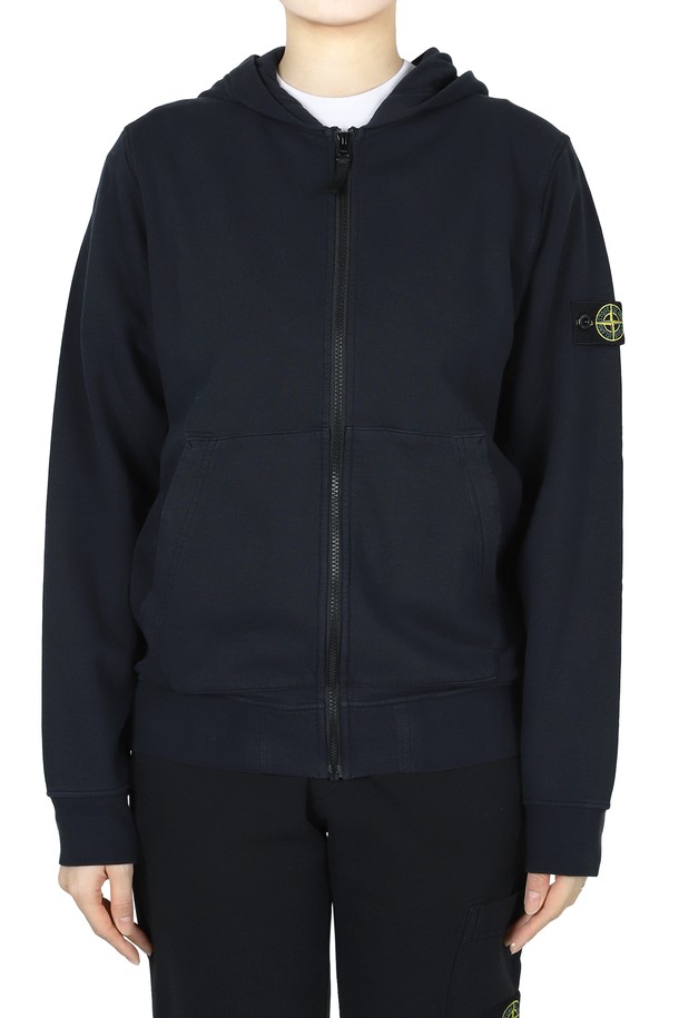 STONE ISLAND - 자켓/점퍼 - 스톤 와펜 패치 후드 집업 자켓(네이비) K1S16 6100010S0040 V0020 14A (성인착용가능)