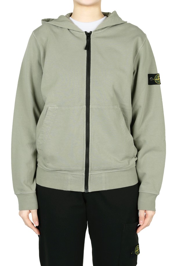 STONE ISLAND - 자켓/점퍼 - 스톤 와펜 패치 후드 집업 자켓(라이트카키) K1S16 6100010S0040 V0068 14A (성인착용가능)