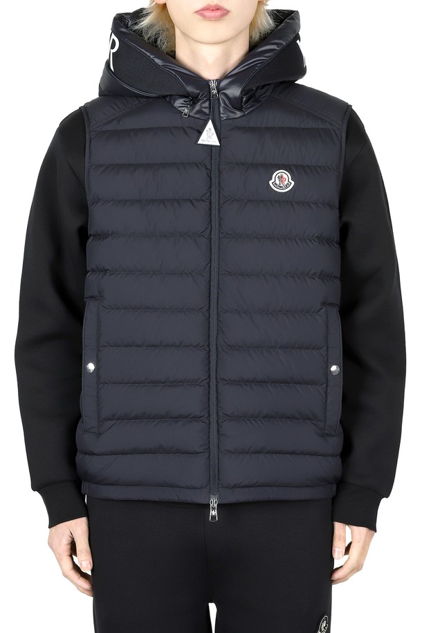 MONCLER - 베스트 - 몽클레어 남성 BOURGET 다운 패딩 조끼(네이비) 1A00151 597YW 778