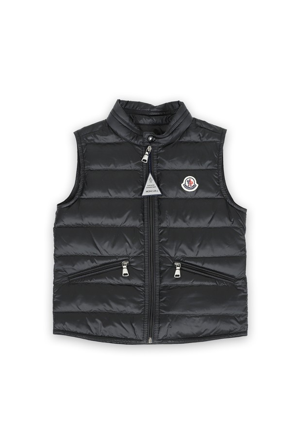 MONCLER - 키즈아우터 - 몽클레어 키즈 구이 GUI 다운 경량 패딩 조끼(블랙) 1A00052 597YF 999