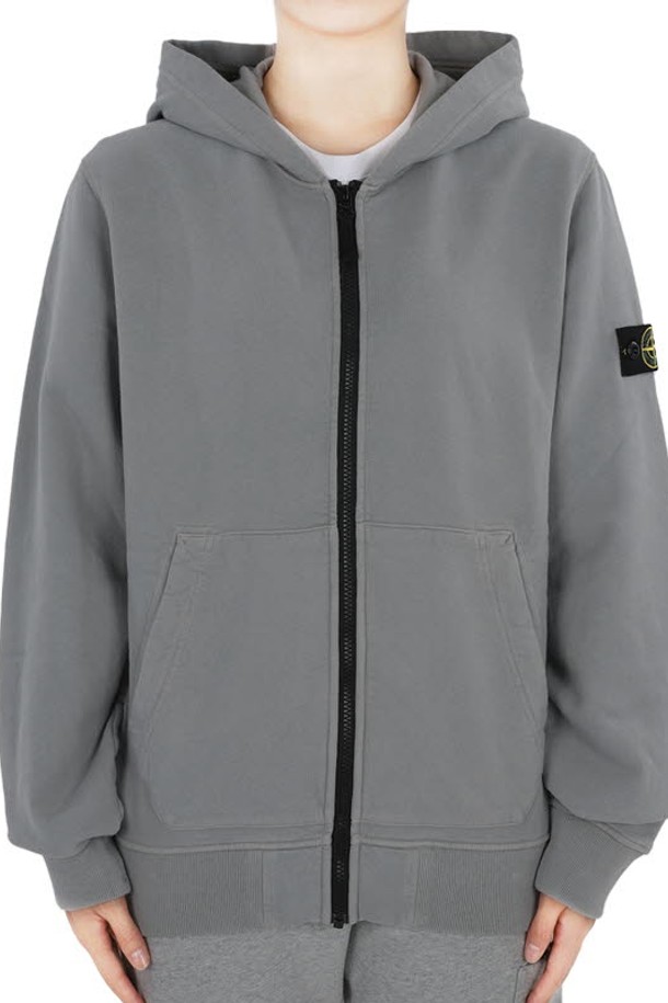 STONE ISLAND - 자켓/점퍼 - 스톤 와펜 패치 후드 집업 자켓(그레이) 811660720 V0064 14A (성인착용가능)