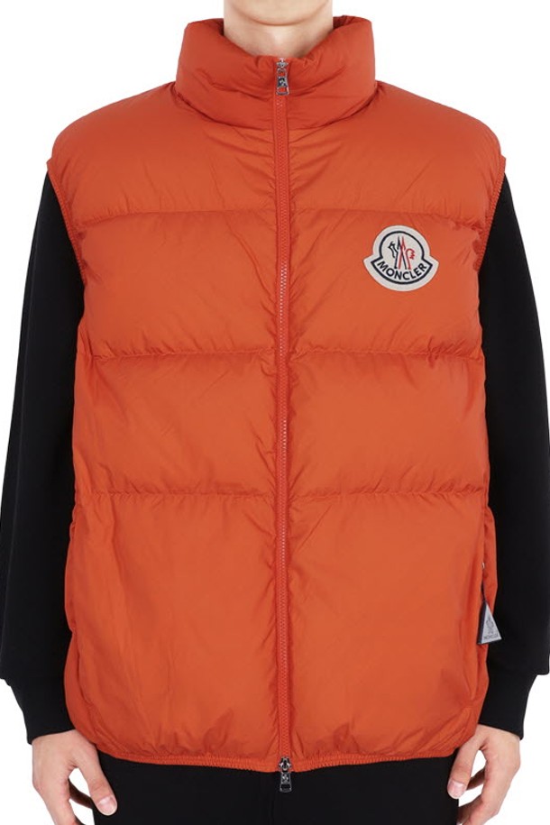 MONCLER - 베스트 - 몽클레어 남성 ALMAZ 다운 패딩 조끼(오렌지) 1A00075 5396L 34C