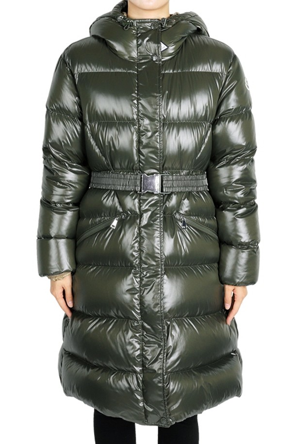 MONCLER - 패딩 - 몽클레어 여성 BELLEVUE 다운 롱패딩 자켓(카키) 1C00038 5963V 832