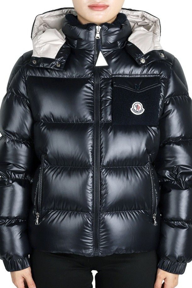 MONCLER - 패딩 - 몽클레어 YULE 다운 후드 배색 패딩 자켓(네이비) 1A00096 595ZJ 778 12,14A (성인착용가능)