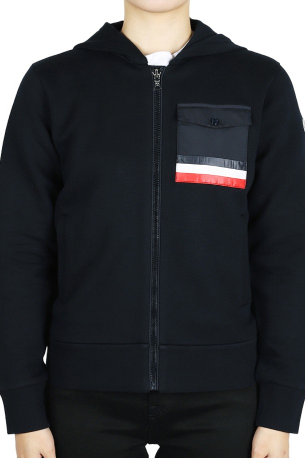 MONCLER - 자켓/점퍼 - 몽클레어 삼선 포켓 후드 집업 자켓(네이비) 8G00031 899PS 778 12,14A (성인착용가능)