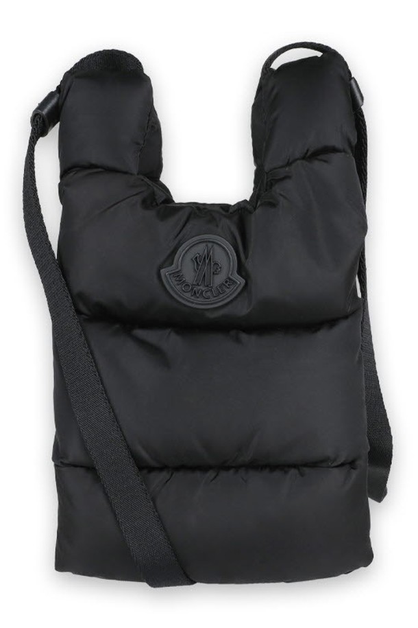 MONCLER - 크로스백 - 몽클레어 공용 로고 패치 퀼팅 나일론 크로스백(블랙) 5L00022 M2170 999