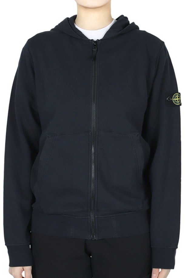 STONE ISLAND - 자켓/점퍼 - 스톤 와펜 패치 후드 집업 자켓(네이비) K1S16 6100010S0040 V0020 14A (성인착용가능)